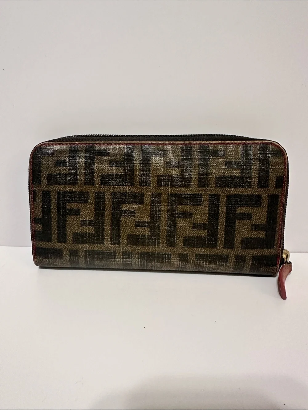 Brown Monogram Zip Wallet VGUC!